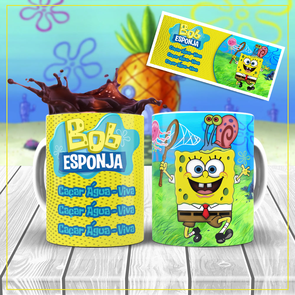 Taza Personalizada de Bob Esponja | Cerámica | Mundo Mágico