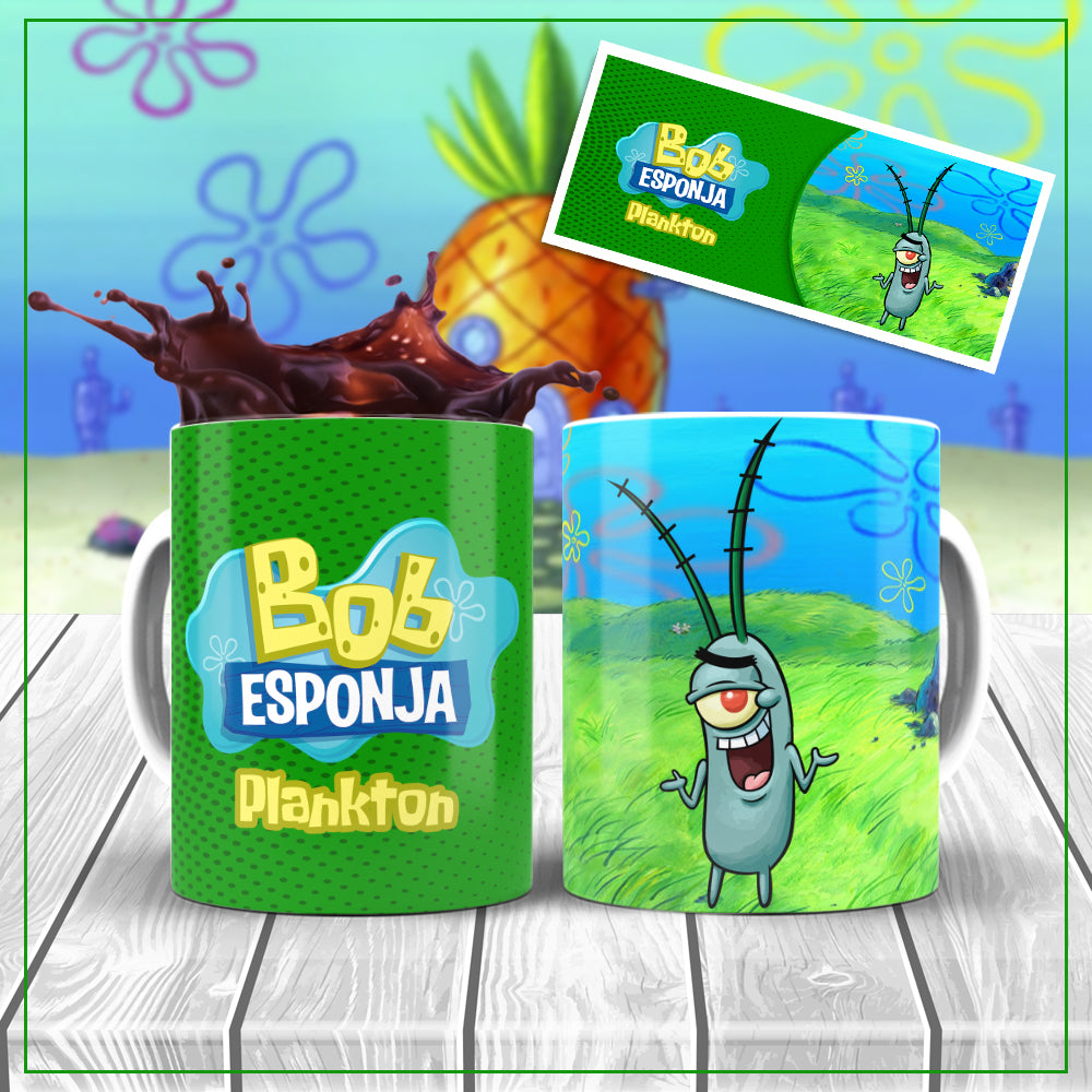 Custom Bob Esponja Mug | Ceramic | Mundo Mágico