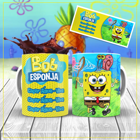 Taza Personalizada de Bob Esponja | Cerámica | Mundo Mágico
