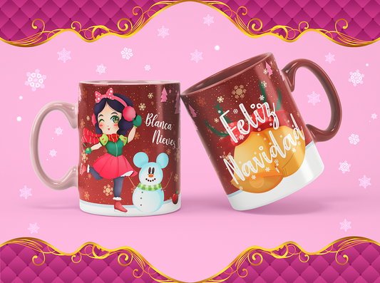 🎄✨ Tazas de Princesas Navideñas ✨🎄