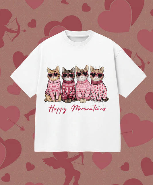 Happy Meowentine's – Camiseta Unisex
